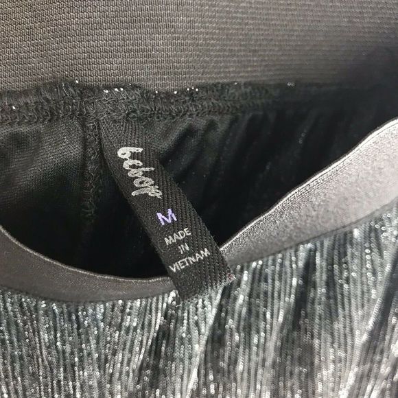 Bebop Metallic Palazzo Wide Leg Pants Sheer - Picture 5 of 8